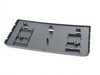 ES#3607757 - 8W0807285AL9B9 - Front License Plate Bracket - Satin Black  - Keep a clean look and add a place for your plate - Genuine Volkswagen Audi - Audi