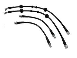 ES#4039581 - 034-303-0019 - Front & Rear Stainless Braided Brake Line Kit - Will not bulge or expand with brake pressure, resulting in improved pedal feel, and more consistent braking performance! - 034Motorsport - Audi
