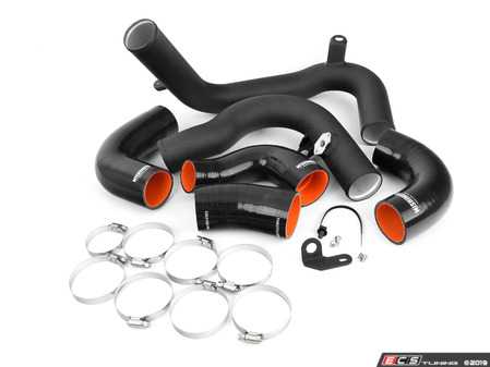 ES#3617860 - MMICP-MK7-15KWBK - Intercooler Pipe Kit - Wrinkle Black - Improve the flow of the charged air through your MK7/8V - Mishimoto - Audi Volkswagen