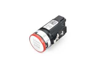 ES#3181427 - 8W1905217E - Start/Stop Switch - Black/Red - Located on the center console - For vehicles with push-button start - Genuine Volkswagen Audi - Audi