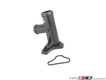 ES#10443 - 027121133E - Cylinder Head Cooling Flange - Located on the front of the block below the intake manifold, includes gasket - Febi - Volkswagen