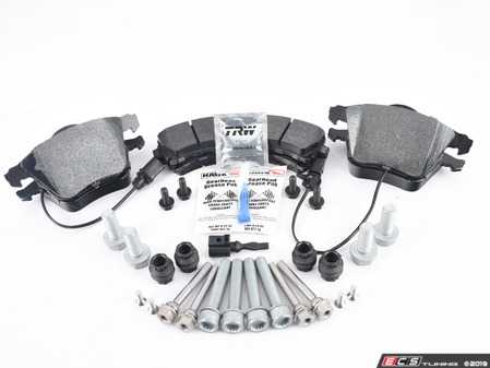 ES#3536783 - 025997ECS0260KT - Performance Front & Rear Brake Service Kit - Performance brake upgrade all around featuring ECS V5 cross drilled & slotted rotors and ECS EP24 Enthusiast Performance brake pads - Assembled By ECS - Volkswagen