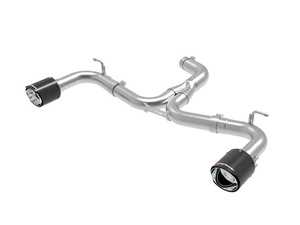ES#4039843 - 49-36421-C - MK7.5 GTI 2.0T Axle Back Exhaust - Mach Force stainless steel exhaust with dual 4.5" carbon fiber tips - AFE - Volkswagen