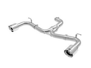 ES#4039846 - 49-36417-P - MK7 GTI 2.0T Axle Back Exhaust - Mach Force stainless steel exhaust with dual 4.5" polished stainless tips - AFE - Volkswagen