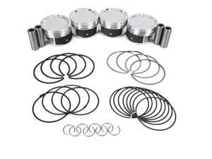ES#3107786 - JEFSI279931 - JE Forged Piston Set - Includes rings, wrist pins, and pin locks - 83mm bore +.5mm overbore, 9.04:1 CR, 92.8mm stroke (stock) 20mm wrist pin - JE Piston - Audi Volkswagen