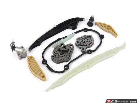 ES#3691792 - 06k109467pKT - Basic Timing Chain Kit - Includes chains, tensioners, and rails - Assembled By ECS - Volkswagen