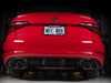 ES#4039580 - 027366ecs0103KT - MK7 Jetta Borla Quad Tip Cat-Back Exhaust System - With ECS ABS Rear Diffuser - Enhance your exhaust note while upgrading visual appeal - Assembled By ECS - Volkswagen