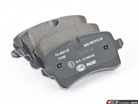 ES#3981299 - 4H0698451A - Rear Brake Pad Set - Includes brake pad sensor wires - Pagid - Audi