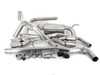 ES#4039580 - 027366ecs0103KT - MK7 Jetta Borla Quad Tip Cat-Back Exhaust System - With ECS ABS Rear Diffuser - Enhance your exhaust note while upgrading visual appeal - Assembled By ECS - Volkswagen