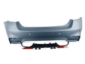 ES#4809845 - F30M3RR-PDC - M3 Style Rear Bumper - With PDC - Add the more aggressive rear bumper from the M3 - Suvneer - BMW