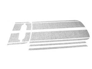 ES#3029626 - 51142413157 - Set of Sport Stripes - Black  - For the hood and the trunk of the MINI - Genuine MINI - MINI