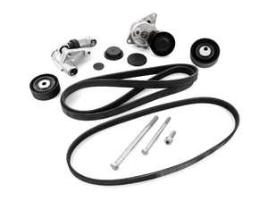 ES#3648551 - 1128783879721KT - Accessory Belt Kit Service Kit - Utilizes high quality aftermarket components - includes updated hydraulic alternator tensioner - Assembled By ECS - BMW