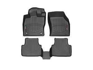 ES#4040450 - 441317-1-2KT - Front & Rear FloorLiner DigitalFit - Black - Laser measured for perfect fitment and ultimate protection against moisture and debris - WeatherTech - Volkswagen