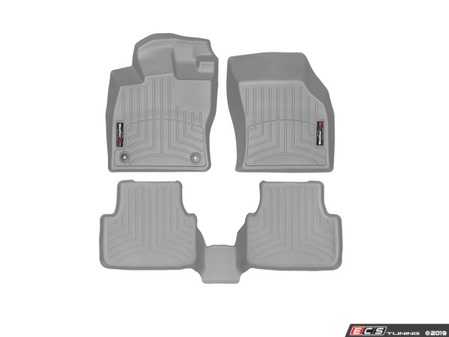 ES#4040451 - 461317-1-2KT - Front & Rear FloorLiner DigitalFit - Grey - Laser measured for perfect fitment and ultimate protection against moisture and debris - WeatherTech - Volkswagen