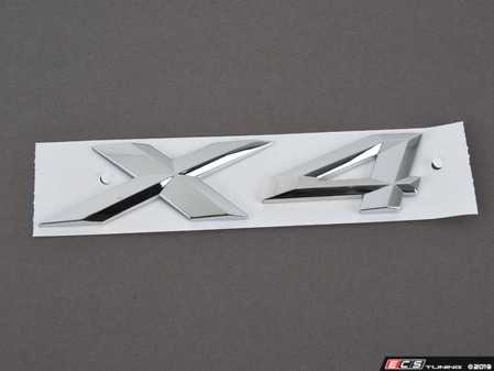 ES#2767604 - 51147339428 - F26 X4 Emblem - "X4" for Hatch - Genuine BMW - BMW