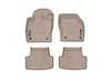 ES#4040591 - 45496-1-2KT - Front And Rear FloorLiner DigitalFit Kit - Tan - Laser measured for perfect fitment and ultimate protection against moisture and debris - WeatherTech - Audi Volkswagen