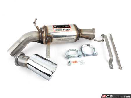 ES#4608447 - 04602-44KT - E9X Supersprint Stainless Exhaust - Axel Back  - Increased performance and sound with this SuperSprint axel back exhaust featuring single 90mm exhaust tips! - Supersprint - BMW