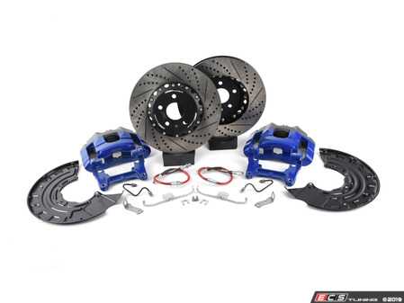 ES#4381663 - 1K0615301 - Front Big Brake Kit (345x30mm) - Build-Your-Own Kit - Upgrade your stopping power to the MK5 R32 / MK6 Golf R setup with your choice of calipers, rotors, pads and more! - Assembled By ECS - Audi Volkswagen