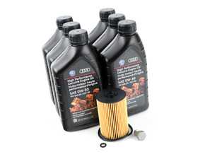 ES#2827051 - MK7TDIKT -  Genuine Oil Service Kit - Includes Genuine oil filter and Genuine 0w-30 oil - Genuine Volkswagen Audi - Audi Volkswagen
