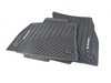 ES#3641596 - 4KL061221041 - Front All-Weather Floor Mats - Black with e-tron Logo  - Designed to protect vehicle carpet from snow, sand, mud, rain and slush - Genuine Volkswagen Audi - Audi