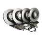 ES#4039735 - e9x330xirpsKT - Front And Rear Brake Service Kit - Featuring ECS V5 blank coated rotors and ECS DD23 "Daily Driver" ceramic pads. - Assembled By ECS - BMW