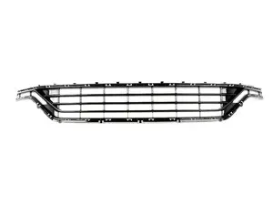 Center Grille - Black High Gloss/Polished Chrome