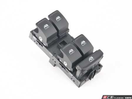ES#2989404 - 5G0959857DWHS - Black Window Switch - Left - Driver's side master window switch - Genuine Volkswagen Audi - Volkswagen