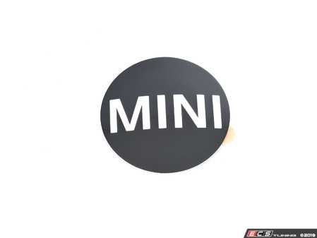 ES#65819 - 36136767399 - MINI Logo Plaque Sticker  - 45mm size sticker for the steel wheel center caps - Genuine MINI - MINI