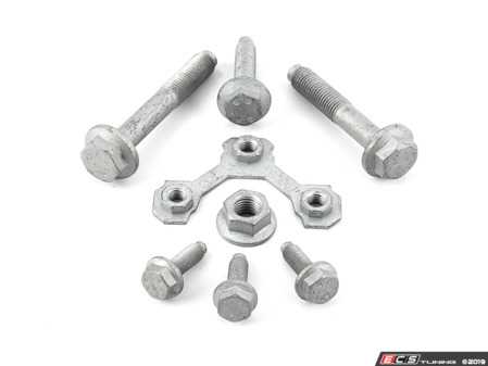 ES#2678354 - 1J0498099KT2 - Complete Control Arm Hardware Kit - One Control Arm - Advanced kit to allow you to install a new control arm, including new ball joint hardware - Assembled By ECS - Volkswagen