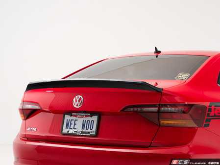 ES#3660011 - 027379ECS01 - MK7 Jetta Trunk Spoiler - Gloss Black - Add a touch of style to your VW - ECS - Volkswagen