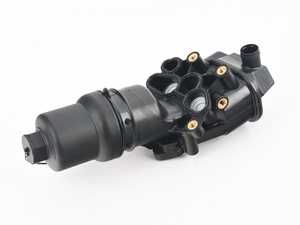 ES#3246836 - 06F115397H - Oil Filter Housing Assembly OE# 06F115397J - Mounted to the engine block and houses the engine oil filter - Vaico - Audi Volkswagen