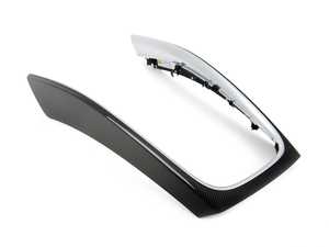 ES#2645231 - 8R0863305P7V7 - Center Console Shift Surround - Carbon Fiber - Pieces surrounding the shifter and multimedia controls - Genuine Volkswagen Audi - Audi
