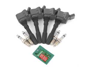 ES#2918770 - 06l905110dkt1 - Ignition Service Kit - Includes four Genuine coil packs and Bosch revision spark plugs - Genuine Volkswagen Audi - Audi Volkswagen