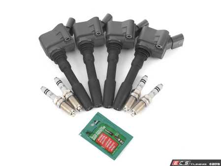 ES#2918770 - 06l905110dkt1 - Ignition Service Kit - Includes four Genuine coil packs and Bosch revision spark plugs - Genuine Volkswagen Audi - Audi Volkswagen