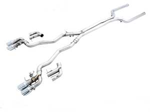 ES#4044173 - GRP-EXH-BWF90M54 - AWE SwitchPath Catback Exhaust - F90 M5 - The AWE catback bolts right up to the factory front pipe for easy installation. - AWE - BMW