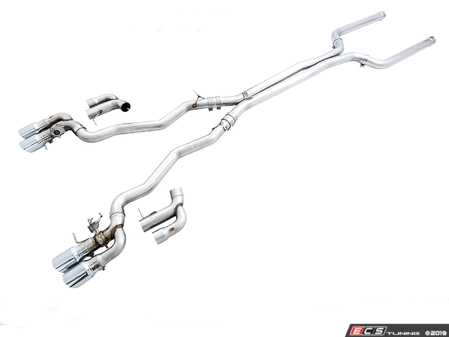 ES#4044173 - GRP-EXH-BWF90M54 - AWE SwitchPath Catback Exhaust - F90 M5 - The AWE catback bolts right up to the factory front pipe for easy installation. - AWE - BMW