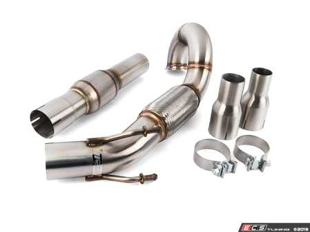 ES#4004102 - CTSEXHDP0033CAT - 3" High Flow Downpipe - T304 stainless steel with high flow catalytic converter - CTS - Volkswagen