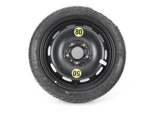ES#4004698 - 3611685150611570 - 15" Emergency Spare Wheel/Tire Set - Includes Genuine MINI 15x3.5" ET28 steel wheel with mounted and balanced 125/70/15 tire. - Assembled By ECS - MINI