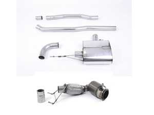 ES#4044260 - ssxm434KT - Turbo Back Non Resonated (louder) Kit - Burnt Titanium Tip - (NO LONGER AVAILABLE) - Full milltek system with high flow sport cat - Milltek Sport - 