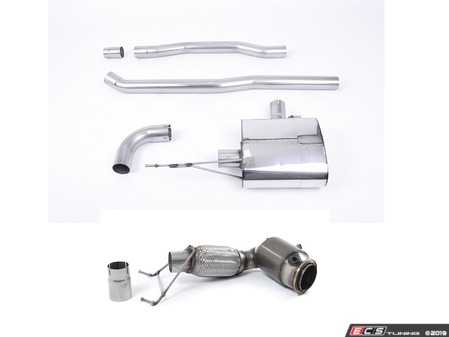 ES#4044412 - ssxm433KT - Turbo Back Non Resonated (Louder) Kit - Titanium Tip - (NO LONGER AVAILABLE) - Full milltek system with high flow sport cat - Milltek Sport - 
