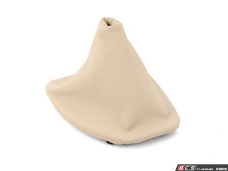 ES#2578114 - 25117587475 - Leather Gear Lever Cover - Creambeige - Genuine BMW - BMW