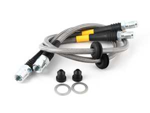 ES#3225008 - 950.34001 - Stainless Steel Brake Lines - Front - Designed to create a quicker, firmer, more consistent pedal response - DOT compliant - StopTech - BMW
