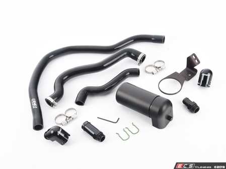 ES#4044357 - 023952ecs01KT - Audi B9 S4/S5 3.0T Performance Baffled Oil Catch Can System - Keep your intake tract clean and carbon free - ECS - Audi
