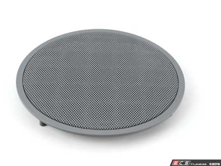 ES#101678 - 51418190825 - Front Speaker Cover - Priced Each - Grau/Gray. Protects the front door speaker - Genuine BMW - BMW