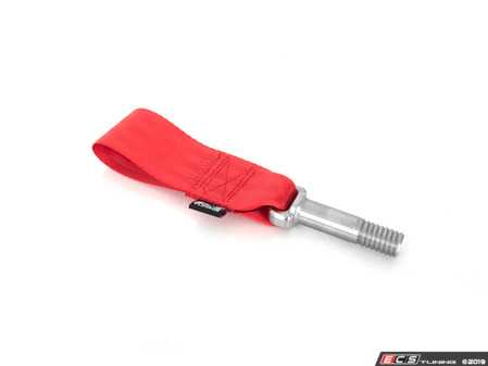 ES#3569425 - 023419ECS01-01 - B7 A4/S4 Race Tow Strap - Red - (NO LONGER AVAILABLE) - Look great on the track or street! - ECS - 