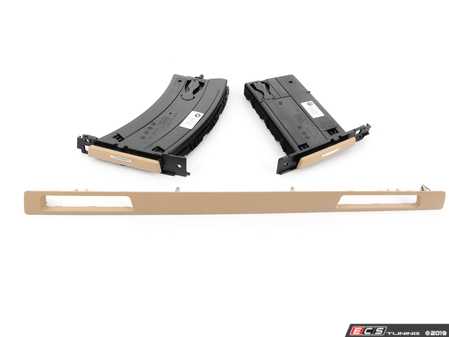 ES#4044499 - 51459173467KT -   Cup Holder Set - Beige  - Includes left and right cup holders and new dash trim - Genuine BMW - BMW