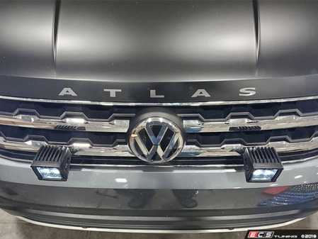 ES#4044645 - FM0-GLB1 - Atlas Grille Light Bracket - Mount light pods or a light bar in front of your grille with this direct-fit bracket - Forge - Volkswagen