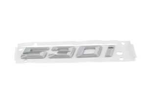 ES#3198549 - 51147418521 - Emblem - "530i" for Trunk Lid - Genuine BMW - BMW