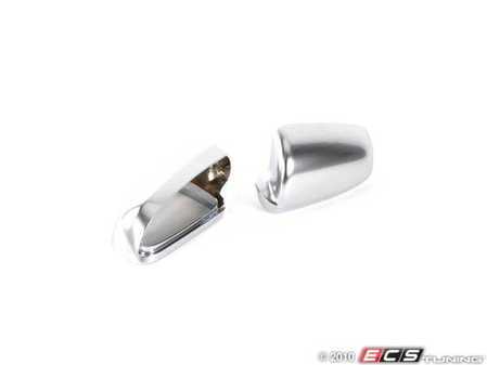 ES#523244 - 8e0575698 - Mirror Caps - Aluminum - Set - Replace your damaged caps with sporty, brushed aluminum caps - Genuine Volkswagen Audi - Audi