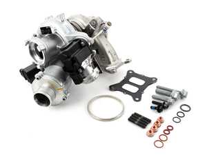 ES#4039953 - 06k145722hktKT3 - IS38 Turbocharger - With Installation Kit - Complete turbocharger assembly with necessary hardware/gaskets for a comprehensive installation - Assembled By ECS - Audi Volkswagen